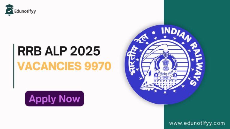 RRB ALP 2025 - 9970 Vacancies, Apply Now