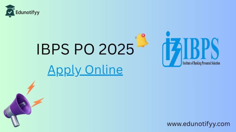 IBPS PO Recruitment 2025 Apply Online