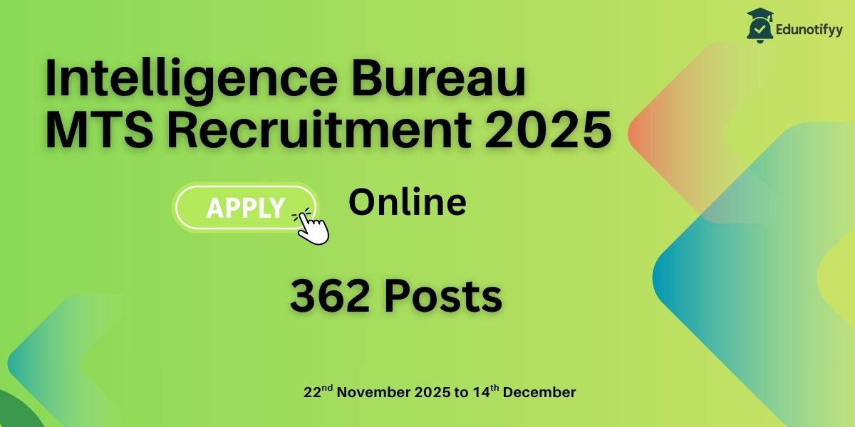 IB MTS Recruitment 2025 Notification
