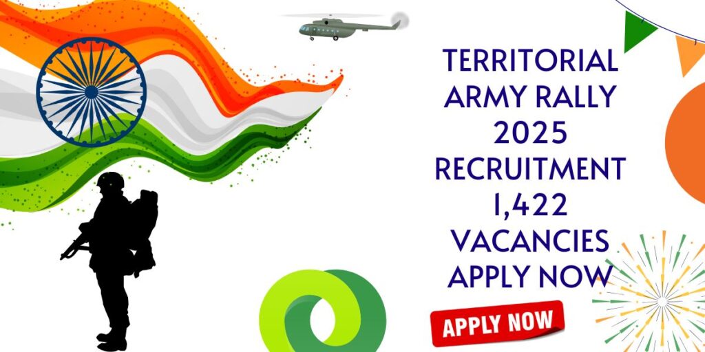 Territorial Army Rally Recruitment 2025 Apply Now