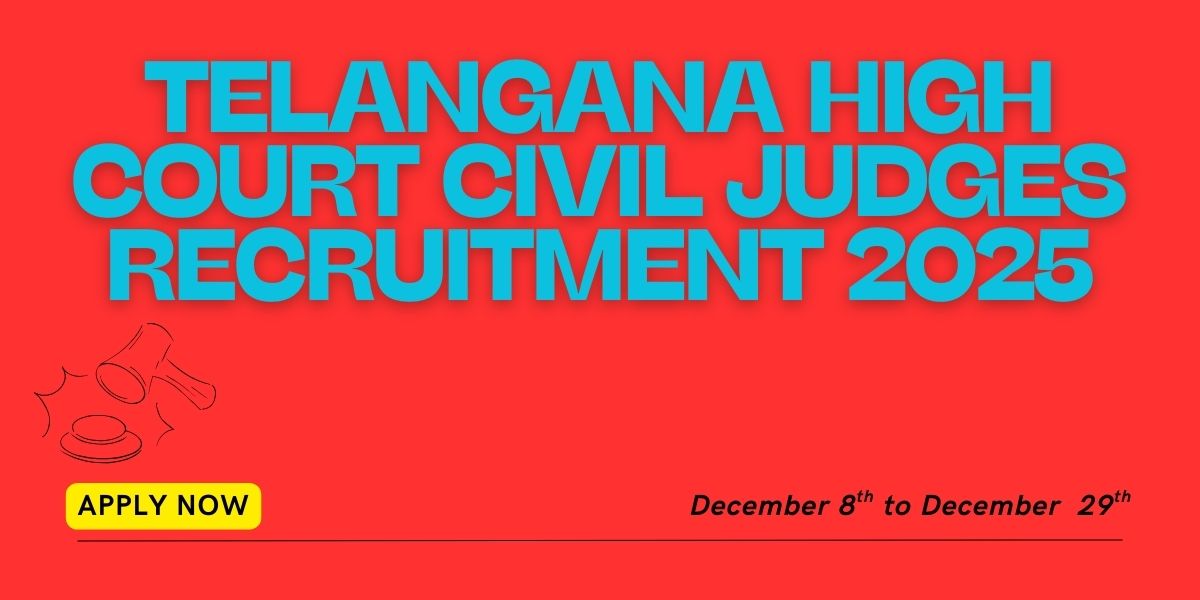 Telangana High Court Civil Judges Recruitment 2025